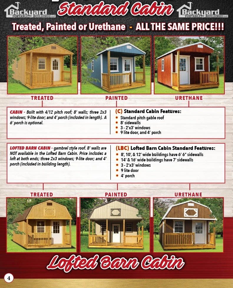 Backyard Portable Buildings Brochure page 4