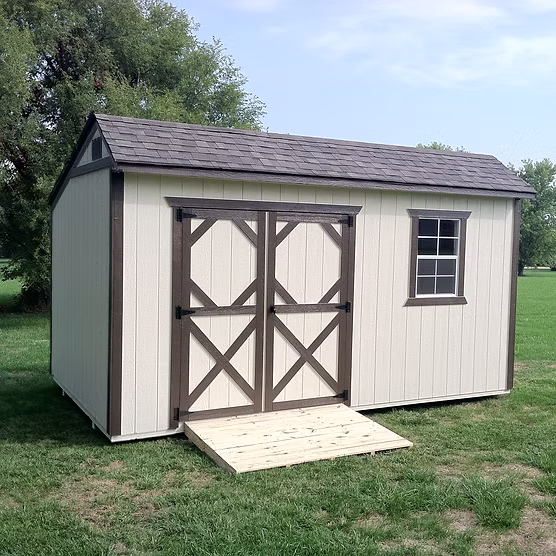 Backyard - Cottage shed - painted