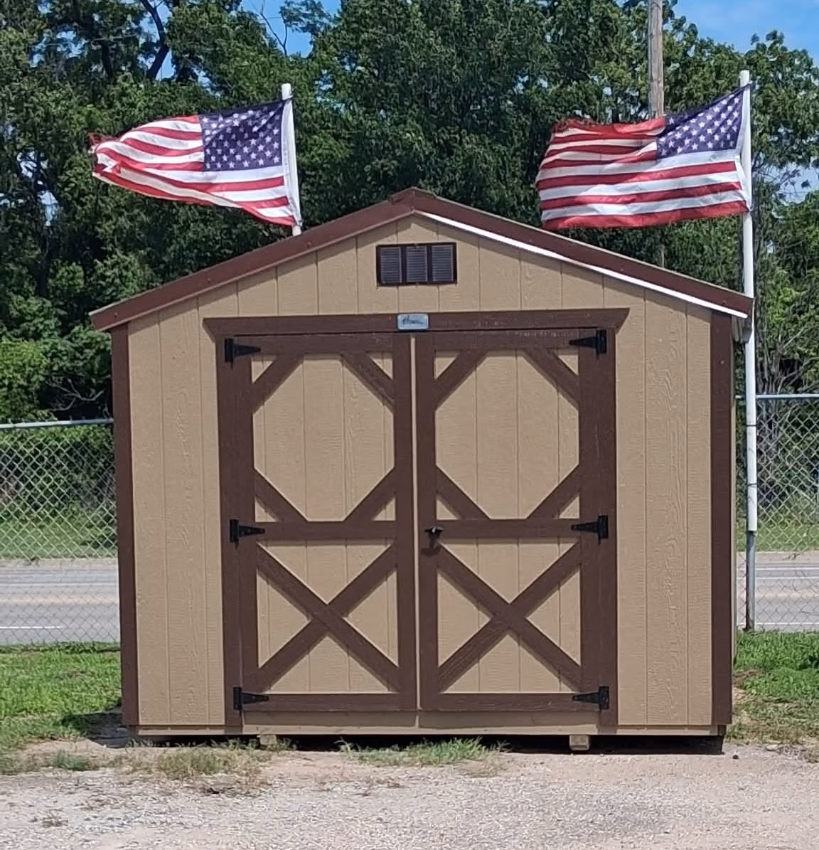 10x12 Utility Brown.Buckskin.brown Backyard