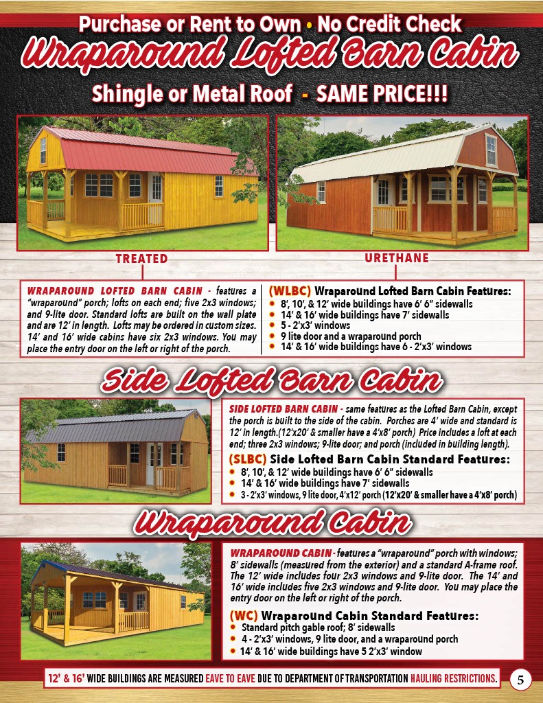 Backyard Portable Buildings Brochure page 5