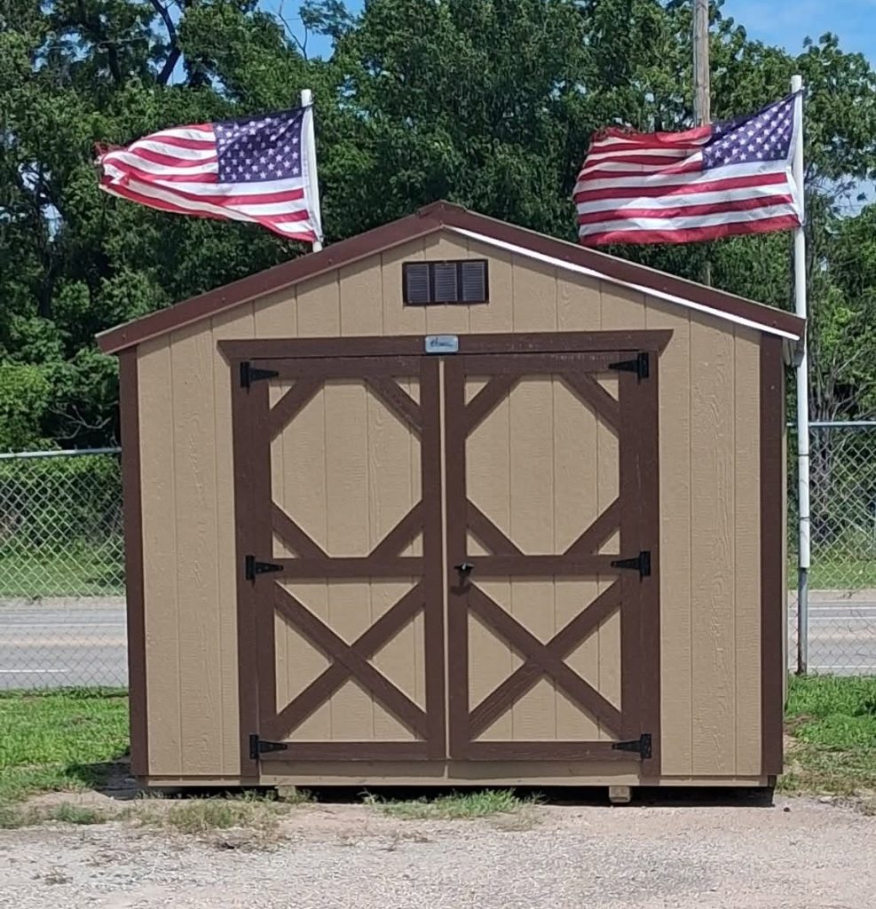 10x12 Utility Brown.Buckskin.brown Backyard