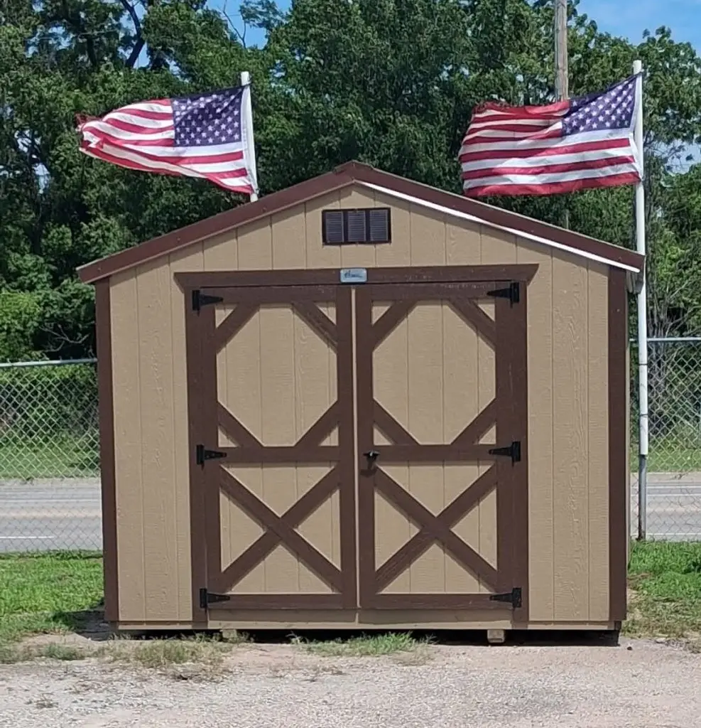 10x12 Utility Brown.Buckskin.brown Backyard